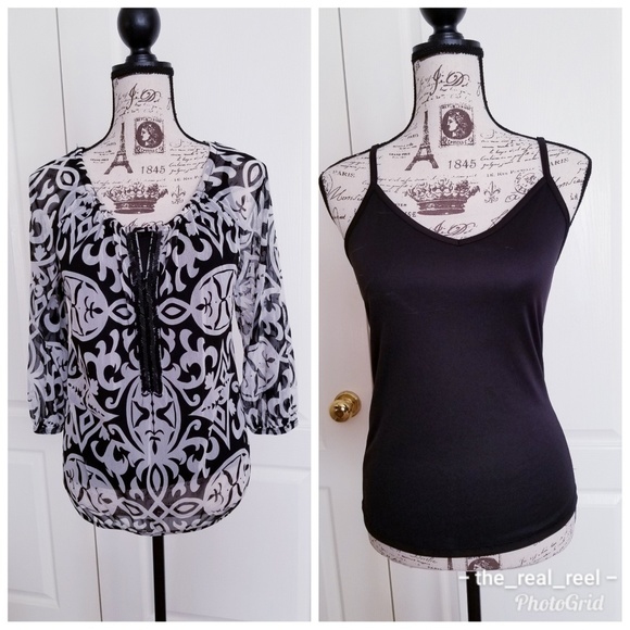 2 for $36 NWT INC Embellished Blouse - Picture 1 of 7